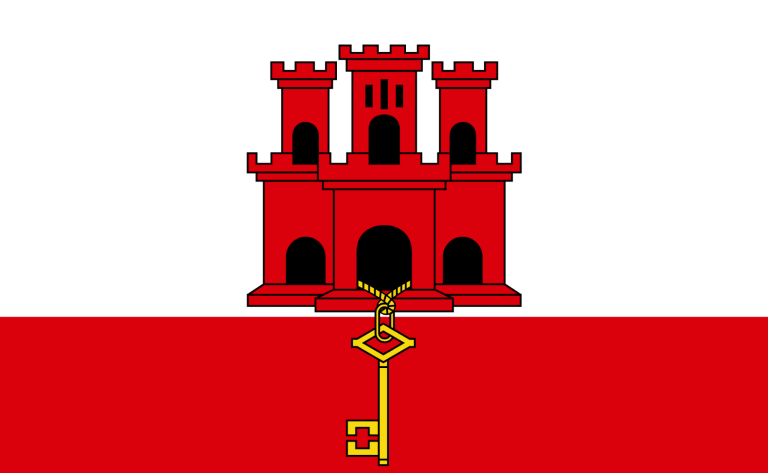 Flag of Gibraltar representing the national tax administration and VAT legislation